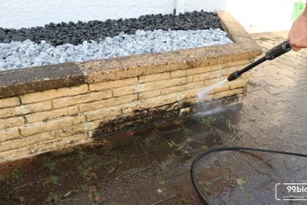 cara membersihkan batu alam