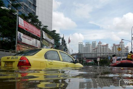 potret banjir jakarta