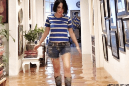 rumah artis kebanjiran