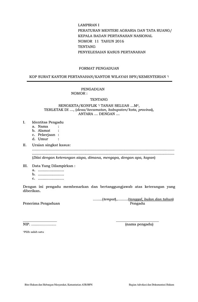 Contoh Surat Permohonan Pembatalan Akta Jual Beli Tanah