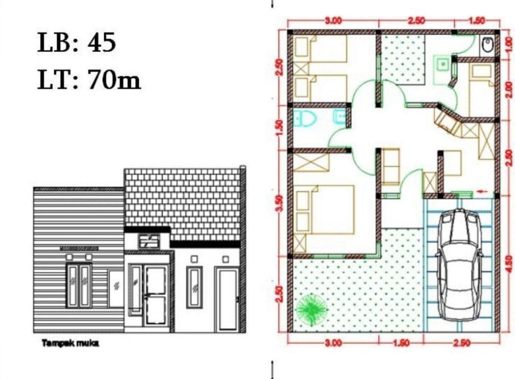 Denah Rumah Simpel