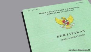 nomor sertifikat tanah