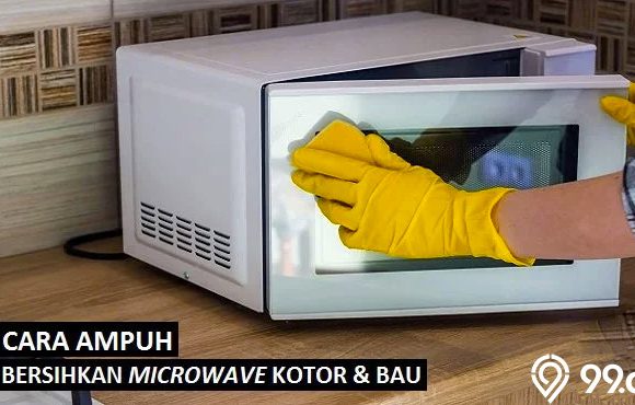 cara membersihkan microwave