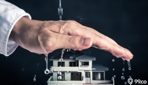 cara mencegah percikan air hujan masuk rumah