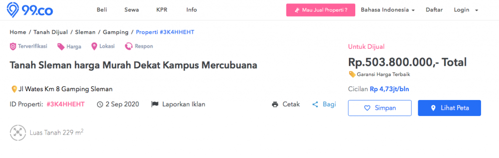 contoh copywriting iklan tanah