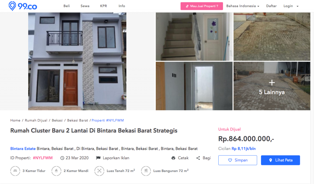 contoh iklan jual rumah