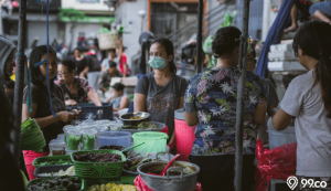 pasar penyebaran corona
