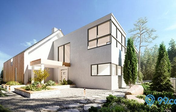 7 Inspirasi Desain Atap Rumah Datar. Rumah Hunian Terlihat Lebih Modern!