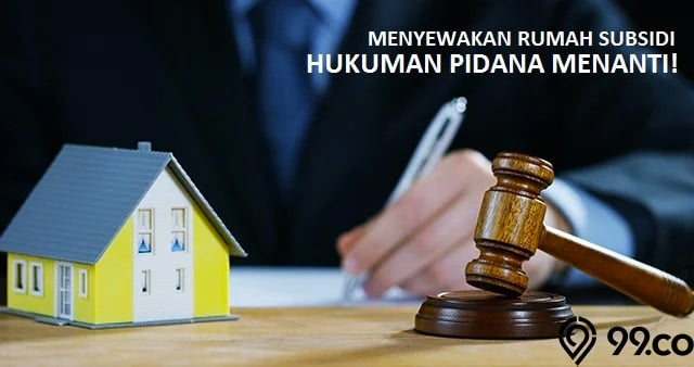 menyewakan rumah subsidi