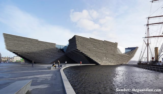 bangunan unik museum v&a dundee