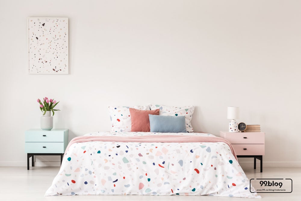 warna cat kamar tidur pink