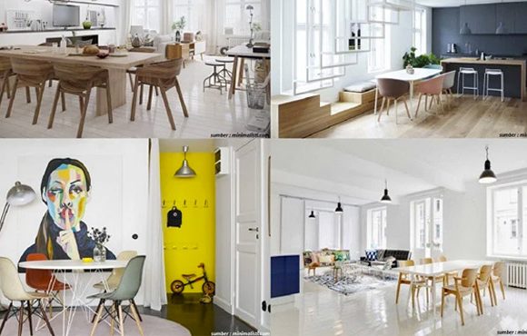 ruang makan minimalis scandinavian