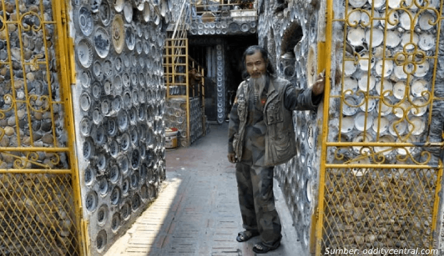 Wow, Pria Asal Taiwan Ini Buat Rumah Unik dari 10 Ribu Mangkuk Porselen! Hasilnya….