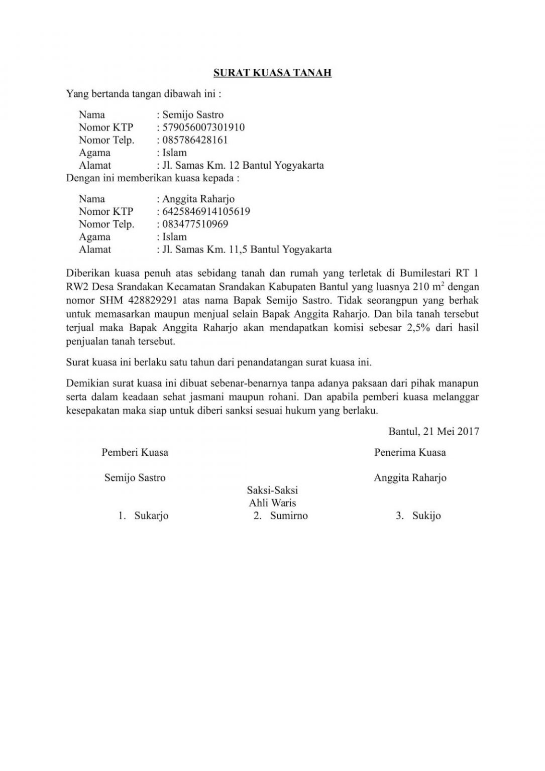 Contoh Surat Kuasa Tanah Dari Orang Tua Ke Anak Contoh Contoh Surat Kuasa Tanah Dari Orang Tua Ke Anak Contoh