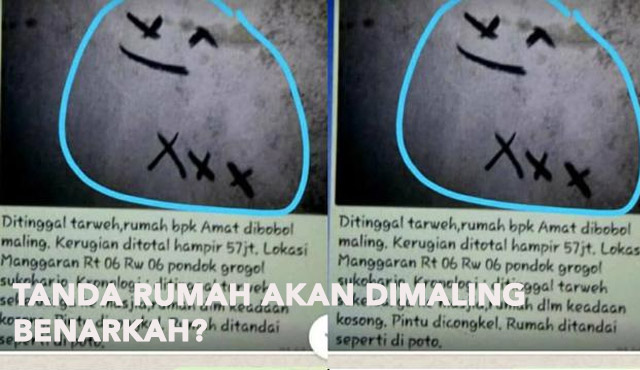 tanda rumah yang mau dimaling