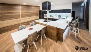 tinggi meja dapur