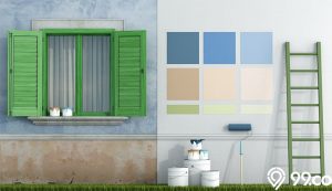 warna cat depan rumah yang elegan